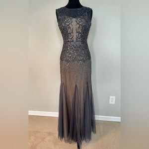 Beaded formal dress floor length